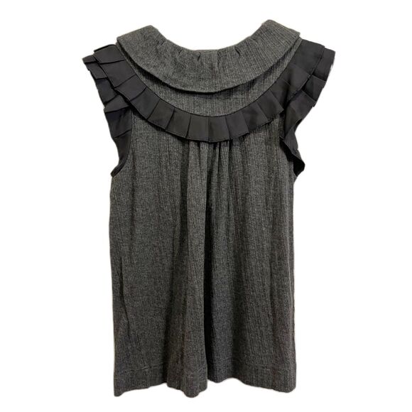 MARC BY MARC JACOBS Gray Ruffle T Shirt Tee Top Blouse   Women's Size Medium - Picture 5 of 7